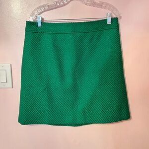 J. Crew Vibrant Green Mini Skirt